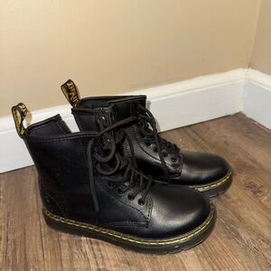Dr. Martens Black Kids Boots